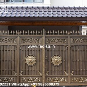 Latest Steel Gate Design, Pipe Ka Gate Main Gate Lighting In Outdoor