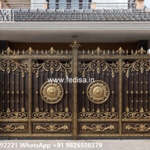 Gate Design Pipe, Terrace Gate Design Main Gate Lighting In Outdoor