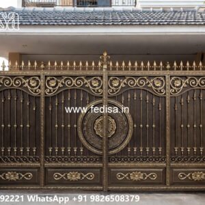 Latest Steel Gate Design, Grill Gate Catalogue Main Gate Lighting In Outdoor