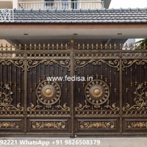 Latest Steel Gate Design, Gate Top Design Main Gate Lighting In Outdoor