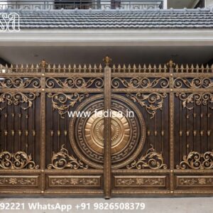 Latest Steel Gate Design, Pipe Design Gate Main Gate Lighting In Outdoor