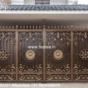Front Door Gate Design, Mesh Gate Design Main Gate Lighting In Outdoor