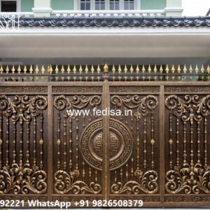 Latest Steel Gate Design, Modern Fence Gate Design Main Gate Lighting In Outdoor