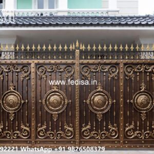 Loha Ka Gate Ka Design, Chain Gate Design Main Gate Lighting In Outdoor