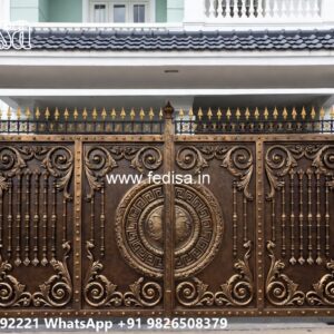 Latest Steel Gate Design, Luxury Gate Design Main Gate Lighting In Outdoor