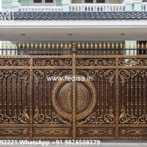 Gate Design Pipe, Acp Sheet Gate Design Main Gate Lighting In Outdoor