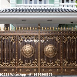 Modern Fence Gate, Road Gate Design Main Gate Lighting In Outdoor