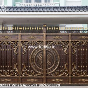 Front Door Gate Design, Main Door Iron Gate Design Main Gate Lighting In Outdoor