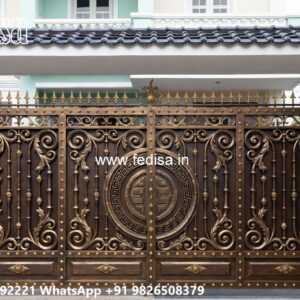 Side Gate Designs, Simple Home Gate Design Main Gate Lighting In Outdoor