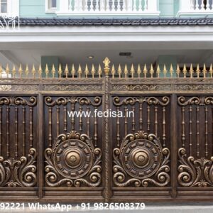 Steel Gate New Design, Folding Main Gate Design Main Gate Lighting In Outdoor