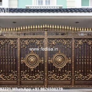 Side Gate Designs, Sliding Fence Gate Design Main Gate Lighting In Outdoor