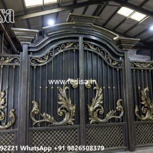 Gate Design 2067, Loha Gate Colour Main Gate Lighting In Outdoor