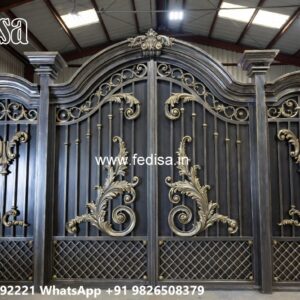 Beautiful Gate Designs, Bar Gate Design Main Gate Lighting In Outdoor