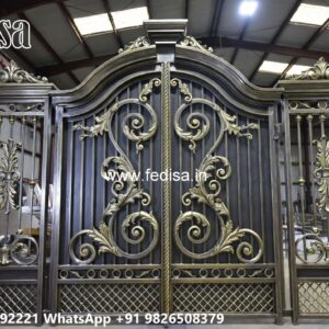 Loha Ka Gate Ka Design, Ss Sliding Gate Design Main Gate Lighting In Outdoor