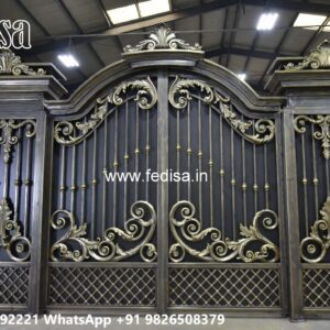 Gate Design 2069, Grill Gate Design Home Main Gate Lighting In Outdoor
