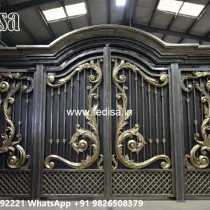 Beautiful Gate Designs, Loha Main Gate Design Main Gate Lighting In Outdoor