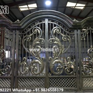 Side Gate Designs, Boundary Gate Ka Design Main Gate Lighting In Outdoor