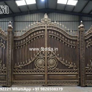 Modern Fence Gate, Folding Gate For House Main Gate Lighting In Outdoor