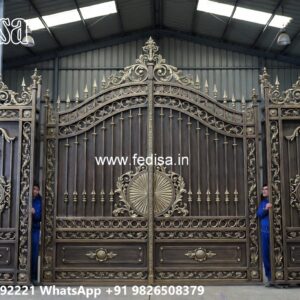 Front Door Gate Design, Lohe Ka Gate Pipe Wala Main Gate Lighting In Outdoor