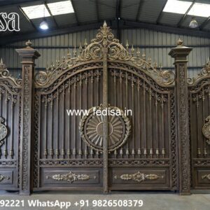 Hpl Gate Design, Girl Gate Design Main Gate Lighting In Outdoor
