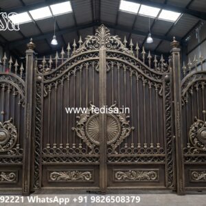 Front Door Gate Design, Gi Sheet Gate Design Main Gate Lighting In Outdoor