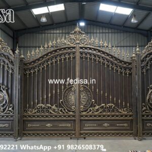Latest Steel Gate Design, Mid Century Modern Gate Main Gate Lighting In Outdoor