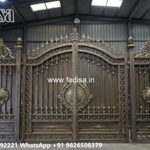 Gate Design 2078, Main Gate Design In Iron Pipe Main Gate Lighting In Outdoor