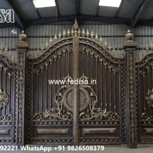 Front Door Gate Design, 7 Feet Gate Design Main Gate Lighting In Outdoor