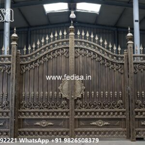 Modern Fence Gate, Compound Wall Grill Gate Design Main Gate Lighting In Outdoor