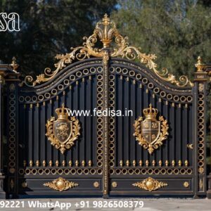 Front Door Gate Design, Simple Gate Roof Design Main Gate Lighting In Outdoor