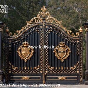 Modern Fence Gate, 12 Feet Main Gate Design Main Gate Lighting In Outdoor