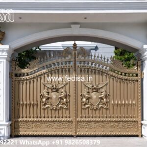 Modern Fence Gate, Rod Iron Gate Designs Main Gate Lighting In Outdoor