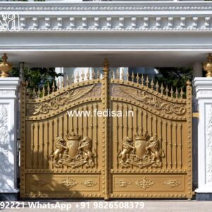 Hpl Gate Design, Single Gate Designs For Homes Main Gate Lighting In Outdoor