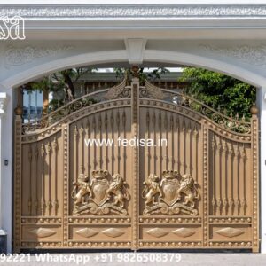 Beautiful Gate Designs, Top Gate Design Main Gate Lighting In Outdoor