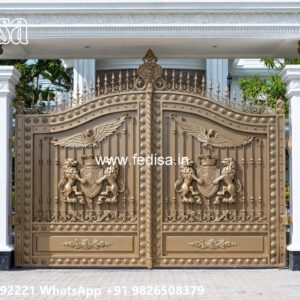 Hpl Gate Design, Slider Gate Ka Design Main Gate Lighting In Outdoor