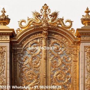 Front Door Gate Design, Modern Front Wall And Gate Designs Main Gate Lighting In Outdoor