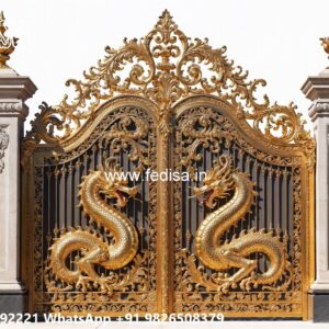 Beautiful Gate Designs, Main Gate Slope Design Main Gate Lighting In Outdoor