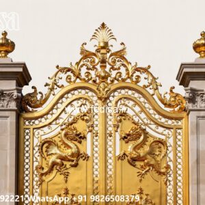 Loha Ka Gate Ka Design, Stile Gate Design Main Gate Lighting In Outdoor