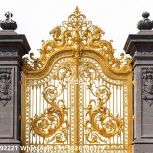 Gate Design 2091, Running Gate Design Main Gate Lighting In Outdoor