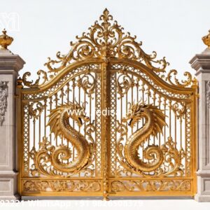 Modern Fence Gate, Front Gate And Wall Design Main Gate Lighting In Outdoor