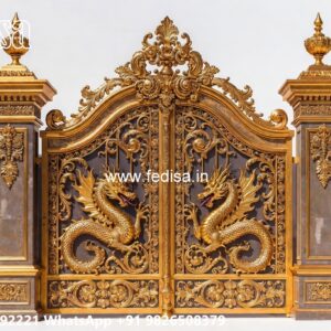 Hpl Gate Design, Sliding Steel Gate Design For Home Main Gate Lighting In Outdoor