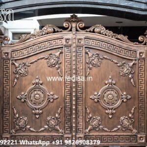 Steel Gate New Design, Gate Design 4 Feet Main Gate Lighting In Outdoor