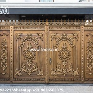 Hpl Gate Design, Company Gate Design Main Gate Lighting In Outdoor