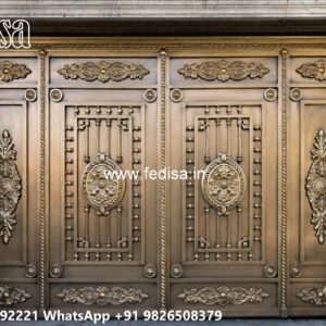 Loha Ka Gate Ka Design, Steel Gate Laser Cutting Design Main Gate Lighting In Outdoor