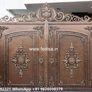Modern Fence Gate, House With Gate Design Main Gate Lighting In Outdoor