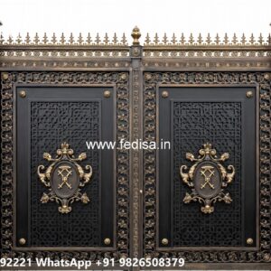 Latest Steel Gate Design, Decorative Laser Cutting Gate Design Main Gate Lighting In Outdoor
