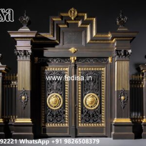 Side Gate Designs, House Gate Design Steel Main Gate Lighting In Outdoor