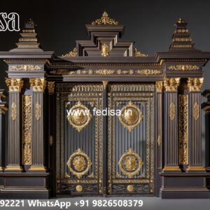 Loha Ka Gate Ka Design, Simple Gate Design Iron Main Gate Lighting In Outdoor