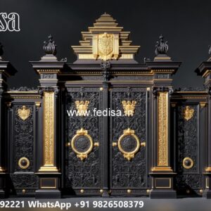 Gate Design 2107, Wall Compound Get Design Main Gate Lighting In Outdoor