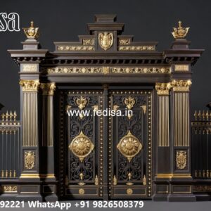 Gate Design Pipe, Pipe Gate Design Iron Main Gate Lighting In Outdoor